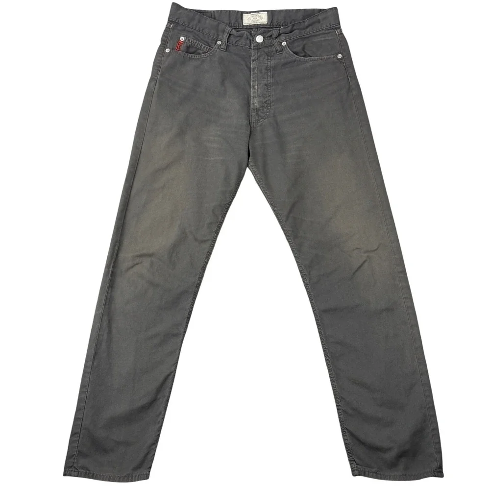 Armani Jeans Giorgio Armani Milano Men's W32 L 30.5 Pants Grey Cotton Button Fly